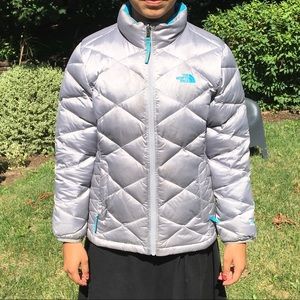 The North Face Silver Girls Jacket Large (14/16)